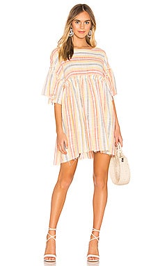 

Платье summer nights - Free People, Желтый, Прямое и свободное