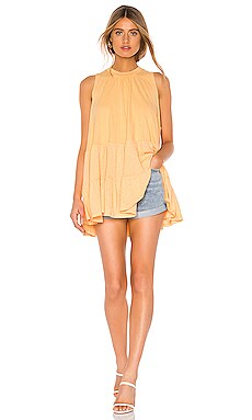 

Туника right on time - Free People, Оранжевый, Мини