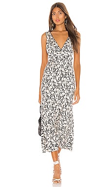 Free People Ohh La La Bias Midi Dress in Black | REVOLVE