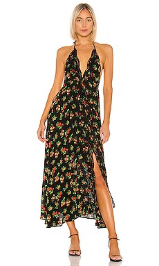 

Макси платье venice - Free People, Черный, Прямое и свободное