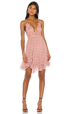 

Мини платье adella - Free People, Румянец, Майка