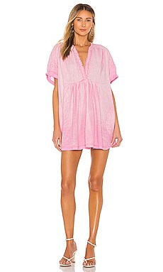 

Мини платье getaway with me - Free People, Розовый, Прямое и свободное