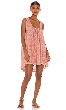 

Мини платье mess around - Free People, Peach, Майка