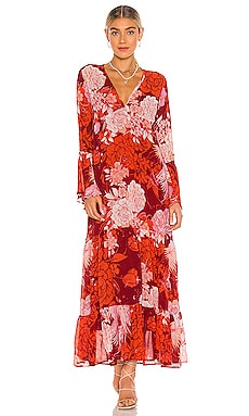 Free People Moroccan Roll Maxi Dress in Pop Combo | REVOLVE