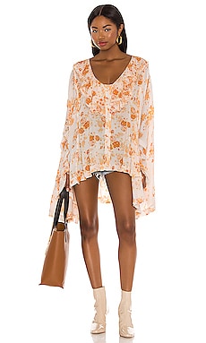 Free People Lorretta Printed Tunic in Tea Combo | REVOLVE