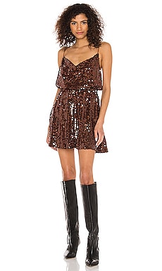 mini black sequin dress