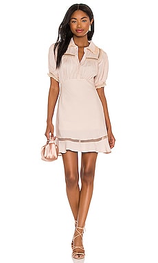 

Мини платье warm glow - Free People, Кремовый, Короткий рукав