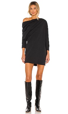 

Мини платье modern - Free People, Черный, С открытым плечом