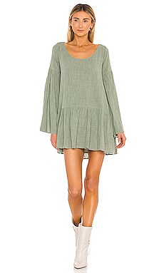 

Мини платье kyleigh - Free People, Серовато-зеленый, Богемный стиль