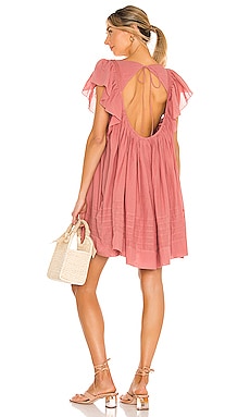 

Мини платье hailey - Free People, Розовый, Богемный стиль