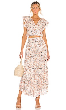 

Комплект pretty daze - Free People, Светло-бежевый, В цветочек