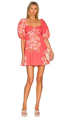SPELL Solstice Linen Tunic Dress in Rose