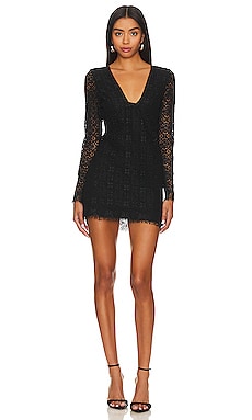 Pearl Lace Mini Dress Deepest Spruce