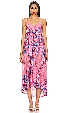 X Intimately FP First Date Printed Maxi Slip Free People