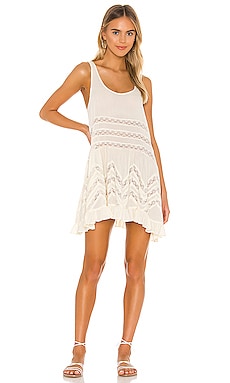 Free People Voile and Lace Trapeze Slip in Tea Combo | REVOLVE