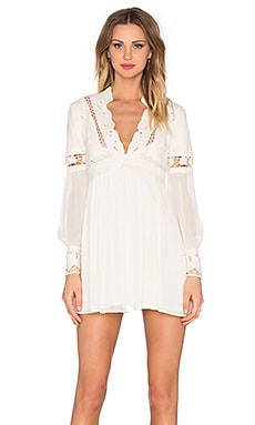 Free People In Dreamland Cutwork Dress In Ivory 