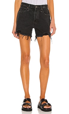 Free People Makai Cutoff Short in Washed Black from Revolve.com