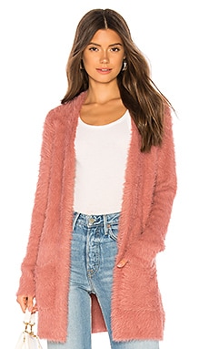 Free people outlet faux fur cardigan