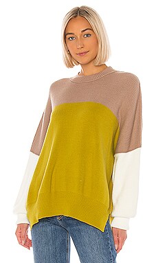 

Свитер easy street - Free People, Зеленый, Вырез лодочкой