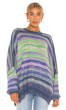 

Свитер easy street space dye - Free People, Синий, Пуловер