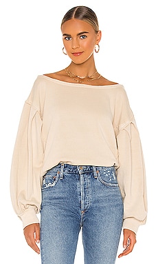 Free People Rosey Pullover in Sand REVOLVE