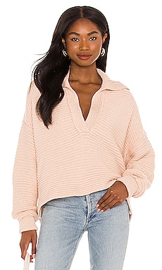 Free People Marlie Pullover in Dusty Pink from Revolve.com