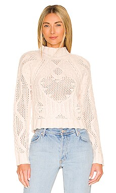 Free People X REVOLVE Reina Cable Pullover in White | REVOLVE