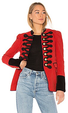 Free People Seamed and Structured Blazer in Red | REVOLVE