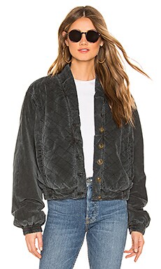 

Куртка main squeeze - Free People, Уголь, Куртки-бомберы