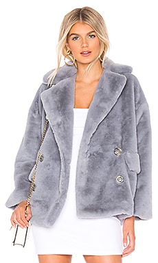 Free people solid 2025 kate faux fur coat