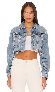Product image of Free People Ollie Femme Denim Trucker Jacket. Click to view full details