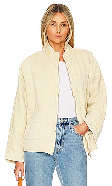 Dolman Quilted Knit Jacket Free People $198 NEW