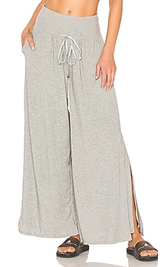 Free People Movement Easy Breezy Wide Leg Pant in Grey | REVOLVE