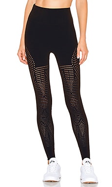 Free People Movement High Rise Adjustable Length Ecology Legging in Black