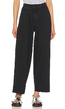 Free People Lotta Love Trouser in Black | REVOLVE