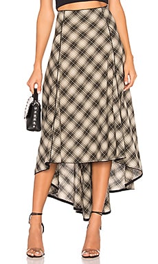 free people plaid maxi skirt