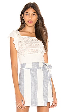 

Укороченный топ bridget - Free People, Ivory, Повседневные