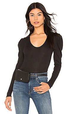 

Топ hey lady long sleeve - Free People, Черный, Модная основа
