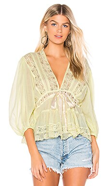

Туника favorite romance - Free People, Желтый, Длинные рукава