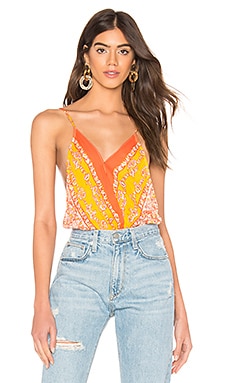 

Боди border babe - Free People, Оранжевый, Боди