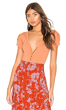 

Боди mia - Free People, Коричневый, Боди