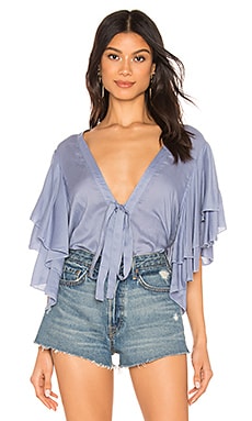 Favorite Daughter The Date Blouse Bodysuit in Provence