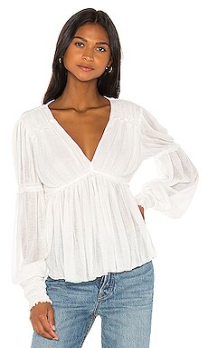 

Топ day dreaming - Free People, Белый, Длинные рукава