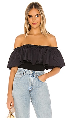 

Боди poof goes my heart - Free People, Черный, С открытым плечом