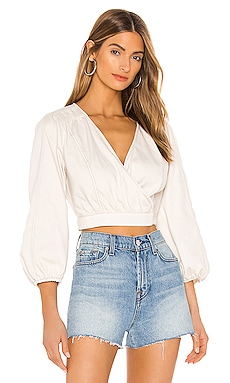 Free People Sophie Solid Top in White | REVOLVE