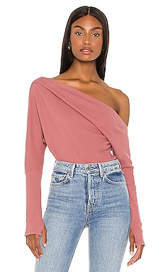 

Из термальной ткани fuji - Free People, Сиреневый, С одним плечом