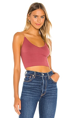 Free People X FP Movement Cropped Run Tank in Soft Pink
