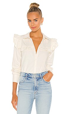 

Топ samantha - Free People, Кремовый, Дутые рукава