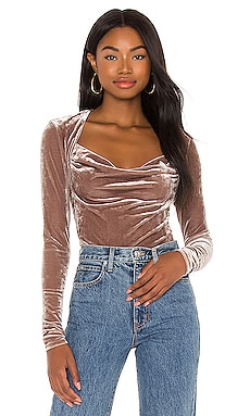 Free People Perfect Date Top in Taupe Stone | REVOLVE