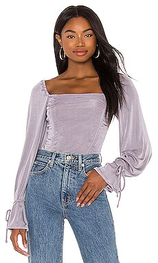 Free People Meant To Be Bodysuit in Silver Mauve | REVOLVE
